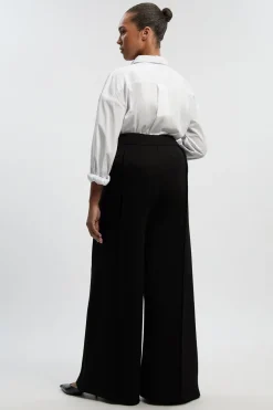 KarenMillen Pantalon Grande Taille Ponte Jambes Larges<Femme Pantalons