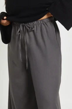 boohoo Pantalon Grande Taille Tissé Taille Élastique Cordon de Serrage Jambes Larges<Femme Pantalons