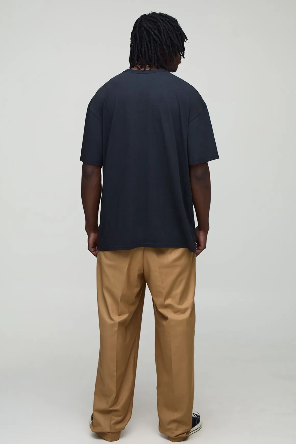 Pantalon habillé à coupe décontractée pour hommes de grande taille