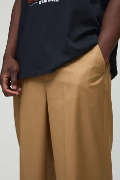 Pantalon habillé à coupe décontractée pour hommes de grande taille
