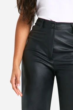 boohoo Pantalon à jambe droite synthétique<Femme Pantalons|Tailleurs