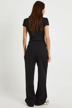 boohoo Pantalon à jambe large Interlock<Femme Pantalons