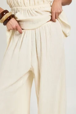 boohoo Pantalon Jambes Ballon En Gaze De Coton<Femme Pantalons