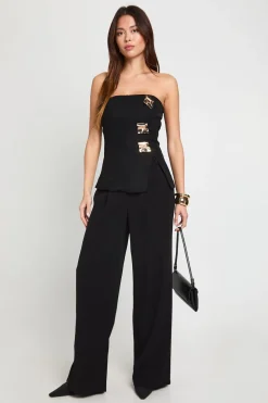 Pantalon à jambes larges