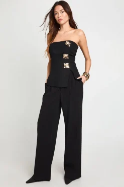 Pantalon à jambes larges