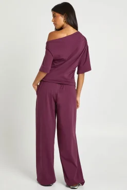 Pantalon À Jambes Larges