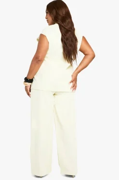 boohoo Pantalon à jambes larges sur-mesure Plus<Femme Pantalons|Tailleurs