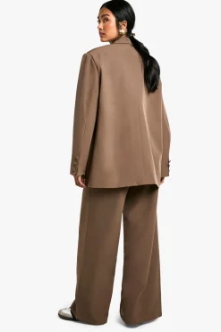Pantalon à jambes larges sur-mesure tissé
