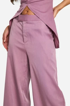 boohoo Pantalon à jambes larges taille mi-haute<Femme Pantalons