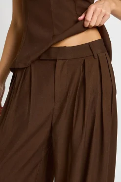boohoo Pantalon À Jambe Tonneau Et Plis Extrêmes<Femme Pantalons