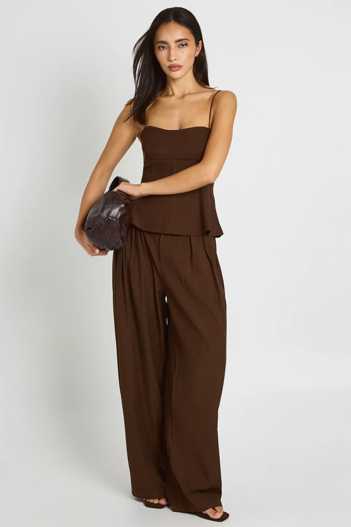 boohoo Pantalon À Jambe Tonneau Et Plis Extrêmes<Femme Pantalons