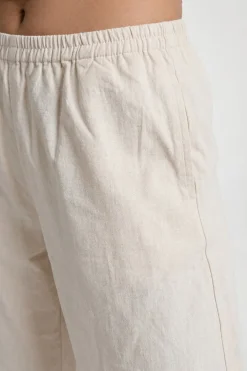 boohoo Pantalon Large Aspect Lin<Femme Pantalons