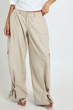 Pantalon Large Avec Détail Boucle À L'ourlet