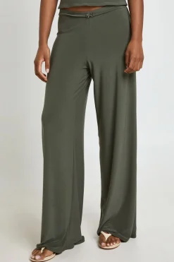 boohoo Pantalon Large Avec Détail À La Taille<Femme Pantalons