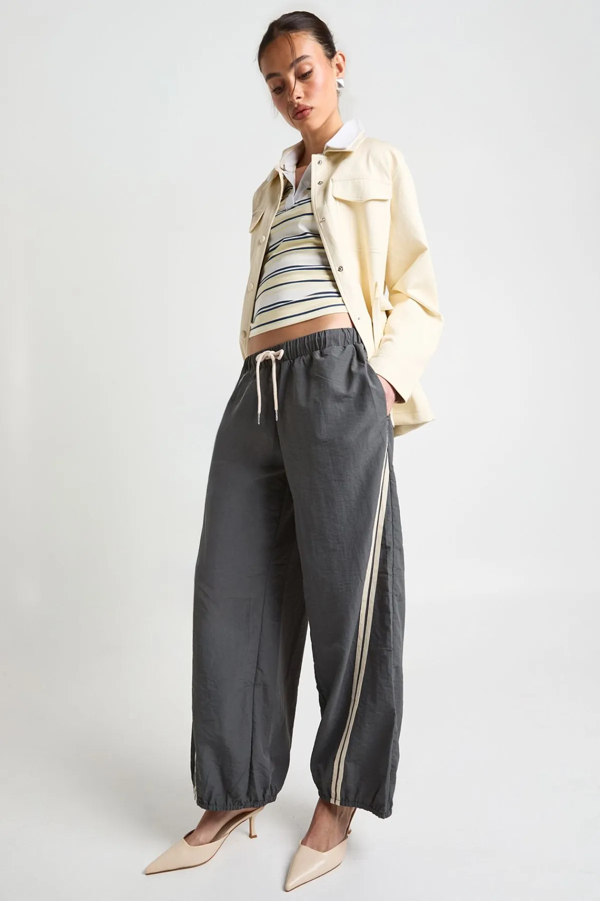 boohoo Pantalon Large Ballon En Nylon<Femme Pantalons