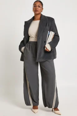 Pantalon Large Ballon En Nylon À Bandes Latérales Plus