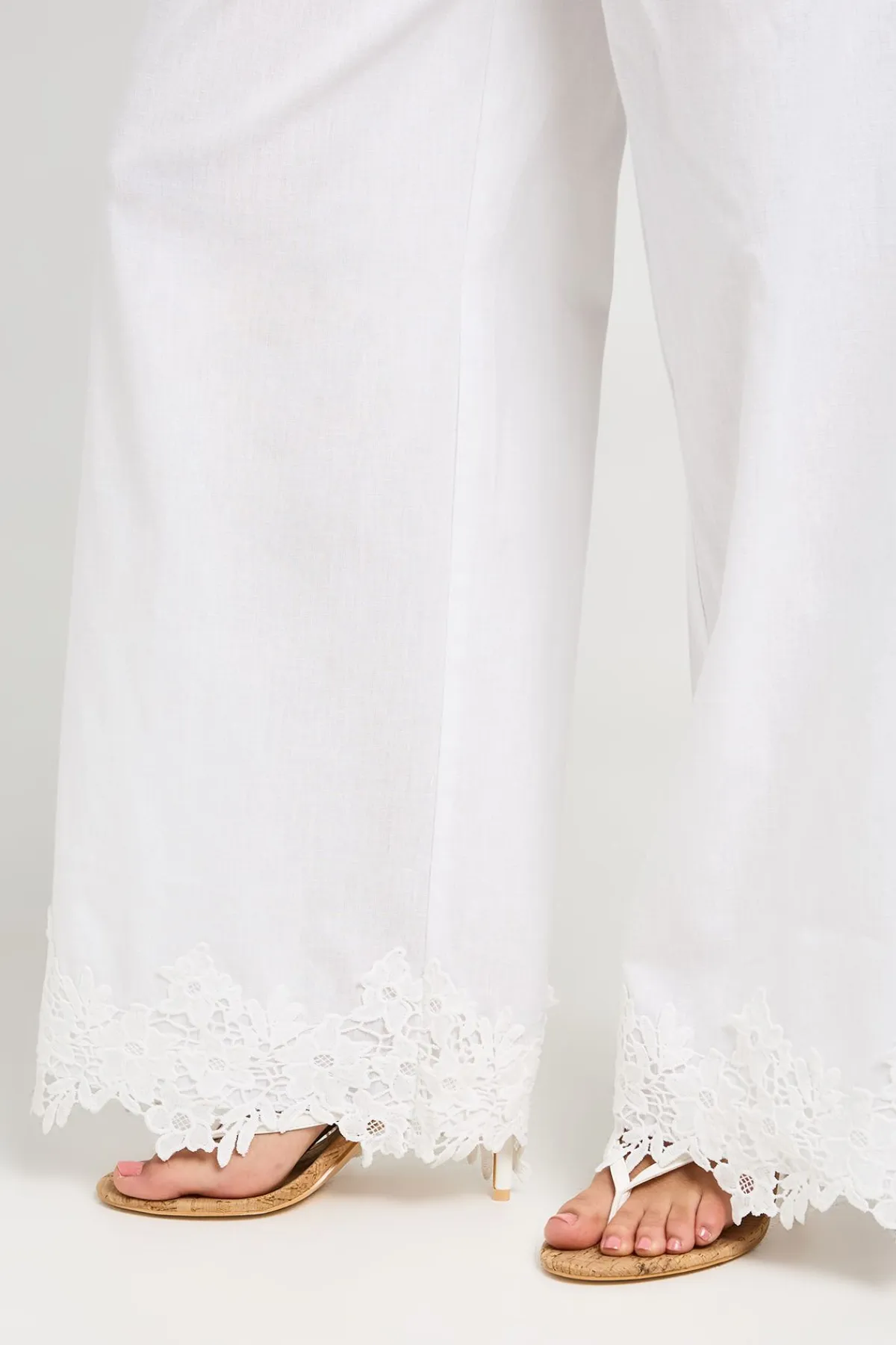 boohoo Pantalon Large À Bordure Brodée<Femme Pantalons