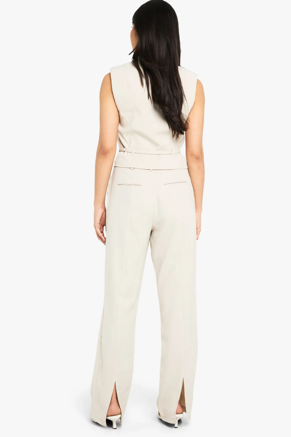 Pantalon large ceinturé