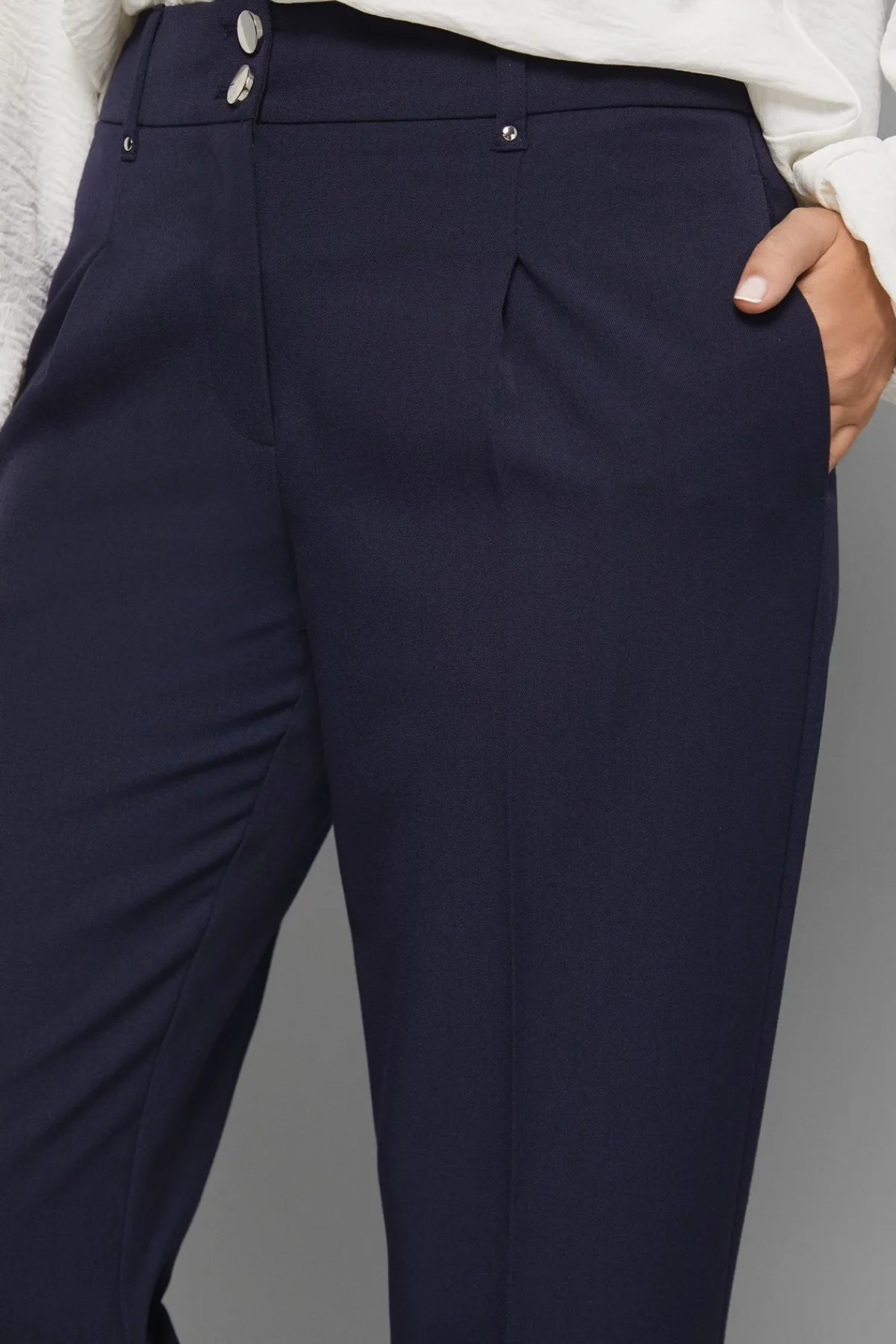 Wallis Pantalon Large Chic Marine<Femme Pantalons