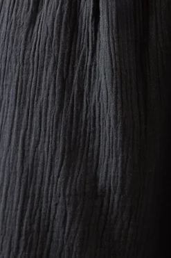 Pantalon Large à Cordon de Serrage Texturé