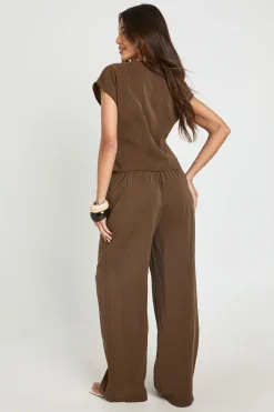 boohoo Pantalon Large À Cordon De Serrage<Femme Pantalons