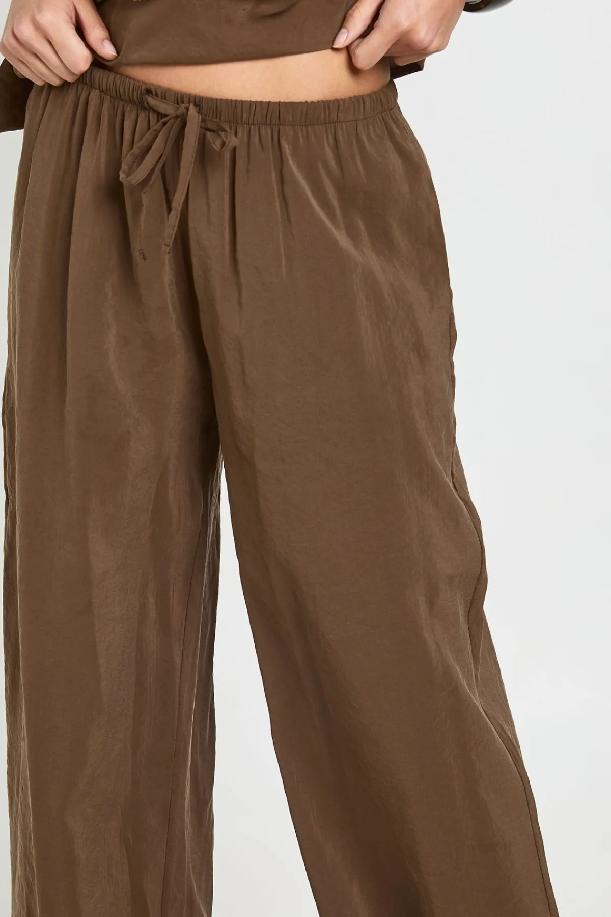 boohoo Pantalon Large À Cordon De Serrage<Femme Pantalons