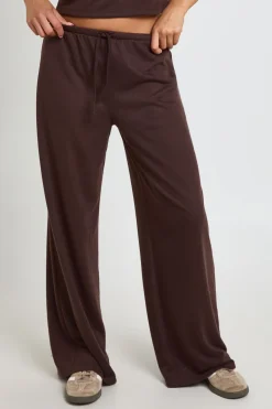 boohoo Pantalon Large À Cordon En Tissu Slub<Femme Pantalons|Looks De Rentrée