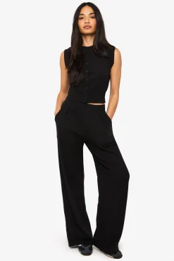 Pantalon Large Côtelé