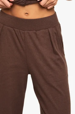 boohoo Pantalon Large Côtelé<Femme Pantalons|Looks Chocolat