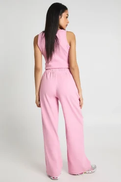 Pantalon Large Côtelé Basique