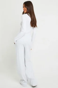 Pantalon Large Côtelé Basique