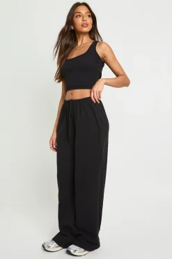 Pantalon Large Côtelé Basique