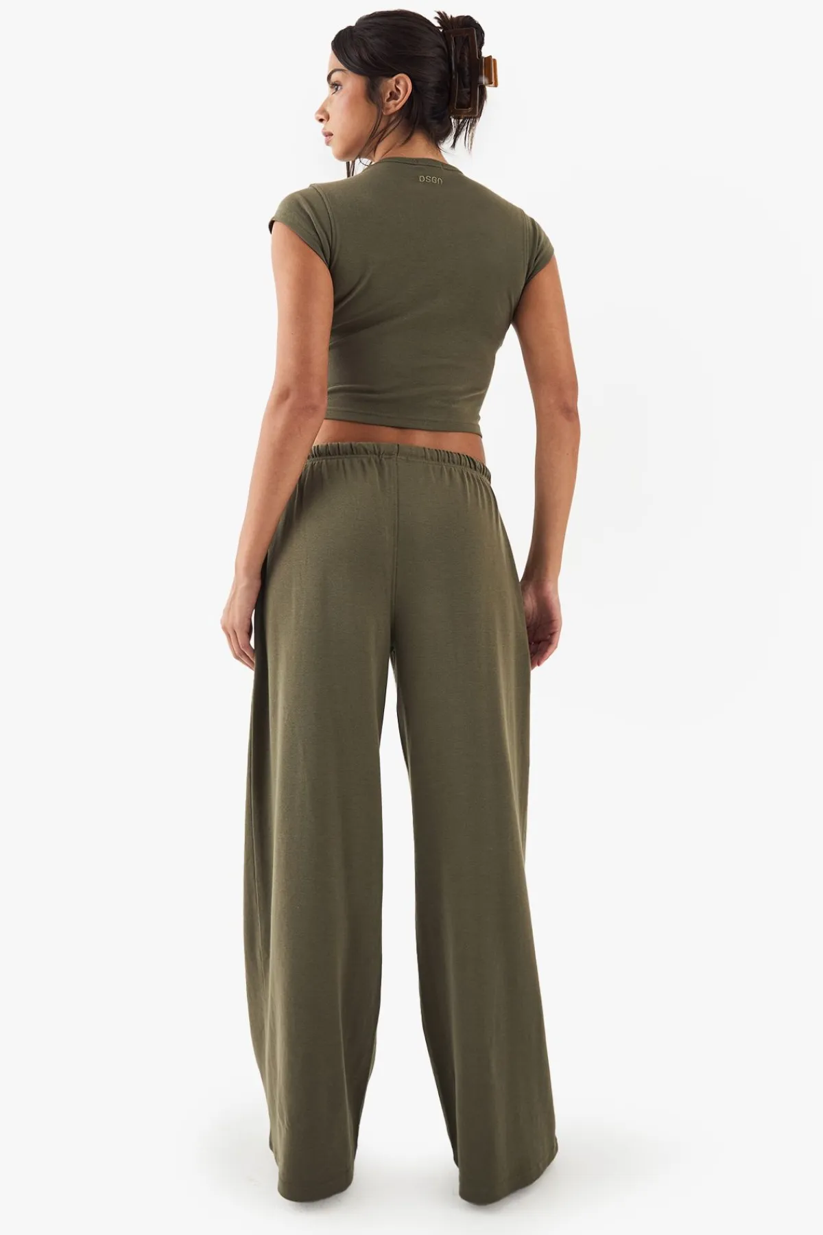 DSGN Studio Pantalon Large Côtelé Brodé<Femme Pantalons|Dsgn Studio