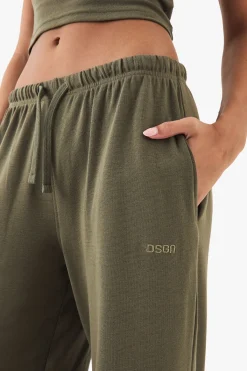 DSGN Studio Pantalon Large Côtelé Brodé<Femme Pantalons|Dsgn Studio