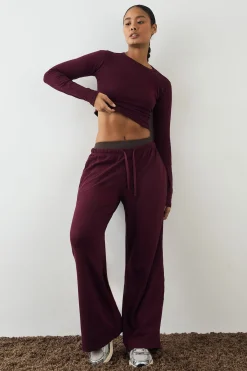 DSGN Studio Pantalon Large Côtelé Brodé<Femme Pantalons|Dsgn Studio