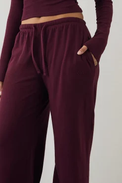 DSGN Studio Pantalon Large Côtelé Brodé<Femme Pantalons|Dsgn Studio