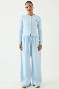 DSGN Studio Pantalon Large Côtelé Brodé<Femme Pantalons|Dsgn Studio