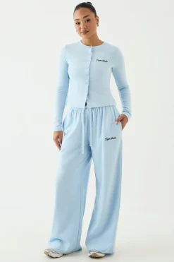 DSGN Studio Pantalon Large Côtelé Brodé<Femme Pantalons|Dsgn Studio