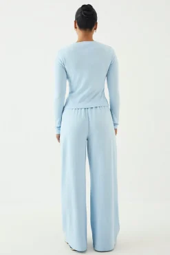 DSGN Studio Pantalon Large Côtelé Brodé<Femme Pantalons|Dsgn Studio