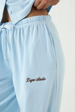 DSGN Studio Pantalon Large Côtelé Brodé<Femme Pantalons|Dsgn Studio