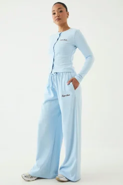 DSGN Studio Pantalon Large Côtelé Brodé<Femme Pantalons|Dsgn Studio
