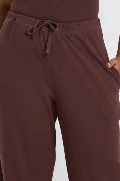 Pantalon Large Côtelé Grande Taille