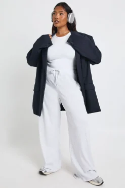 Pantalon Large Côtelé Grande Taille