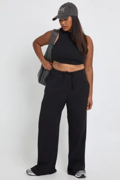 Pantalon Large Côtelé Grande Taille