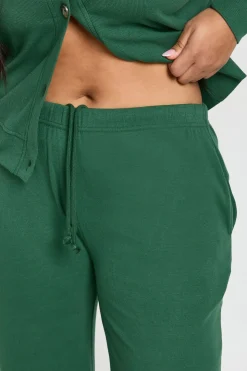 Pantalon Large Côtelé Grande Taille