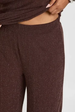 Pantalon Large Côtelé Paillettes Grande Taille