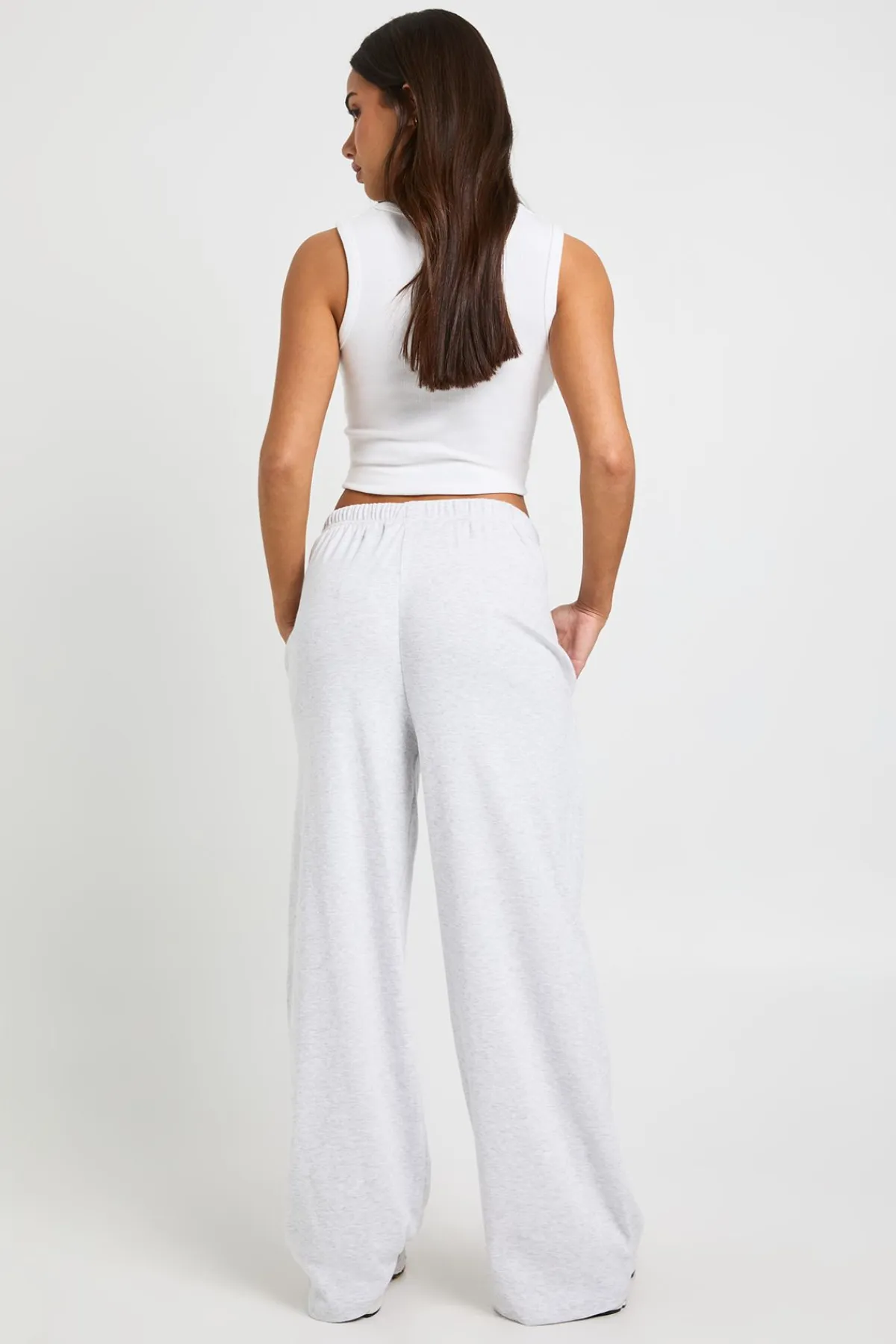 boohoo Pantalon Large Côtelé Petite Taille<Femme Pantalons