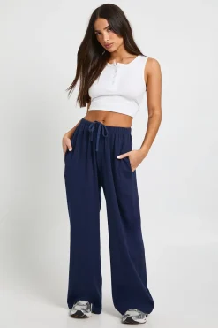Pantalon Large Côtelé Petite Taille