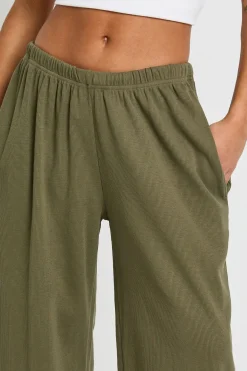 Pantalon Large Côtelé Petite Taille