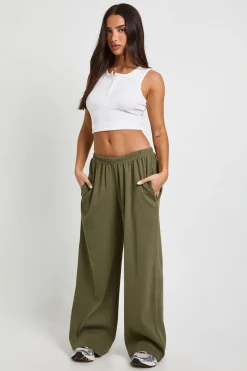 Pantalon Large Côtelé Petite Taille